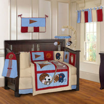 Vintage sports best sale crib bedding